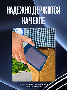 Картхолдер магнитный для Iphone с анимацией. Цвет глициния. Арт ВБ 260483893