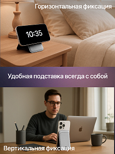 Картхолдер магнитный с защитой RFID, серый. Арт. ВБ 392215124